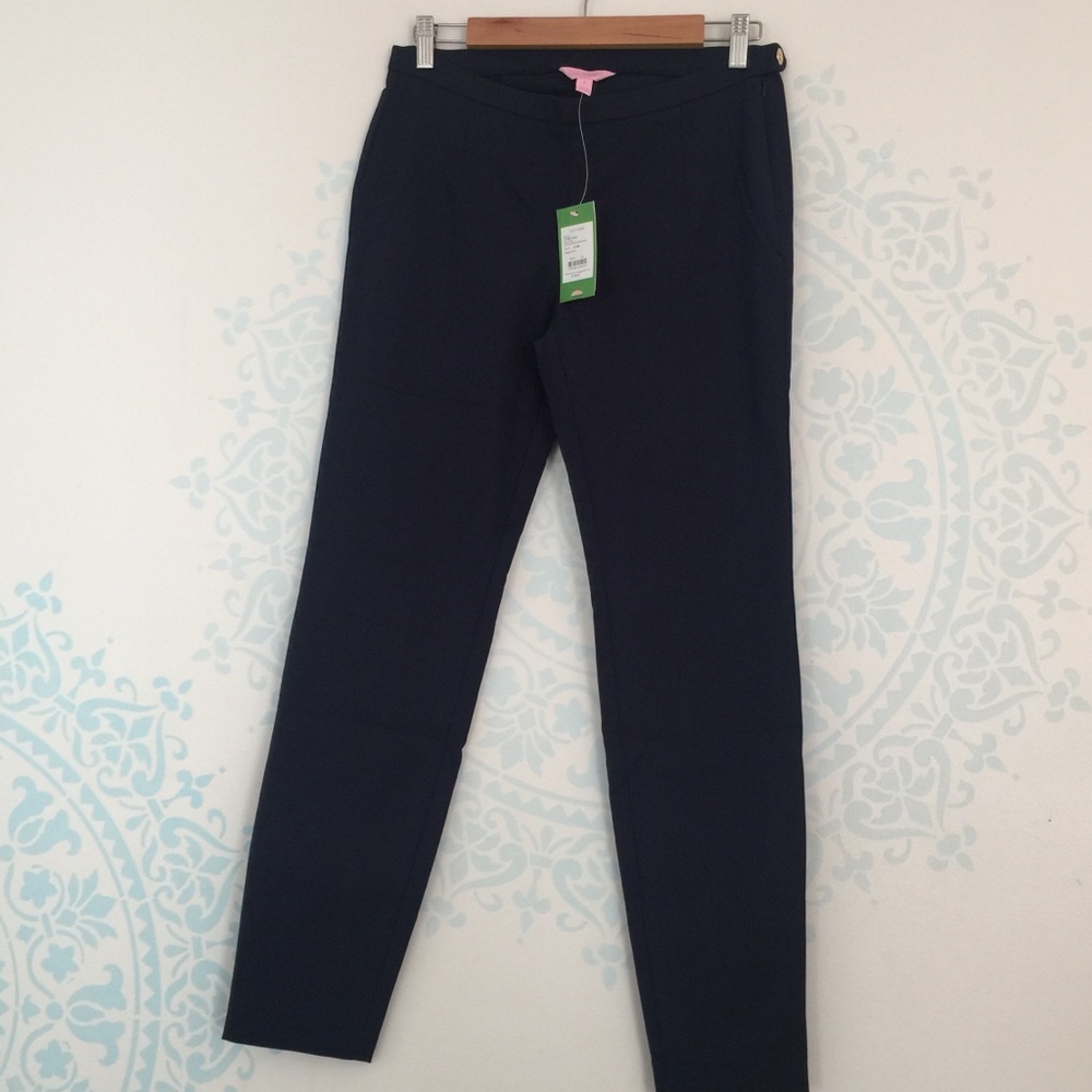 NWT Lilly Pulitzer Alessia Stretch Dinner Pants - Picture 2 of 8